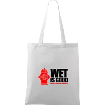 Wet is good - Taška bavlněná - 42 x 38 cm ( Bílá )