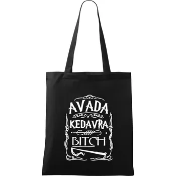 Nákupní taška Harry - Avada Kedavra - Taška bavlněná - 42 x 38 cm ( Černá )