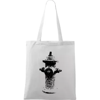 Nákupní taška Hasičský hydrant americký - Taška bavlněná - 42 x 38 cm ( Bílá )