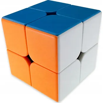 Hlavolam KOSTKA 2x2 ORIGINÁLNÍ SEŘÍZENÁ RYCHLÁ KOSTKA 2x2x2 + STOJÁNEK DÁREK