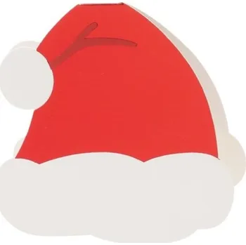 Jmenovka na stůl CHAKS Jmenovky na stůl Santova čepice 6 x 7 cm 6 ks