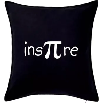 Polštář Inspire matematika - Polštář 50x50 - 50x50 - Pouze potah ( Černá )