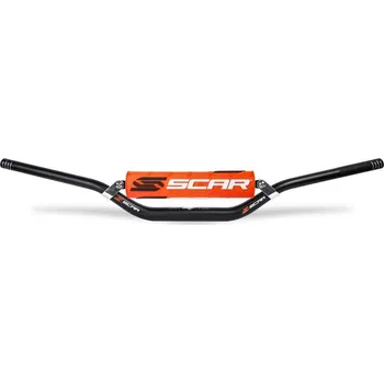 Nářadí na motocykly Řídítka SCAR černá/oranžová podložka S9012OR