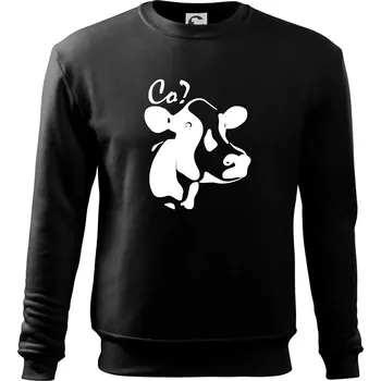 Chlapecké tričko Zmatená kráva - Mikina Essential dětská - 146 cm/10 let ( Černá )