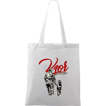 Nákupní taška Hasič vzor pro mého syna - Taška bavlněná - 42 x 38 cm ( Bílá )