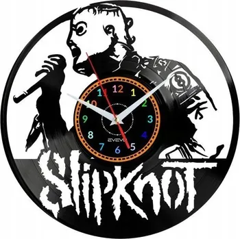 Hodiny SLIPKNOT NÁSTĚNNÉ HODINY DEKORATIVNÍ MODERNÍ VINYLOVÁ DESKA JAKO DÁREK