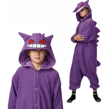 Karnevalový kostým Pyžamo Overal Kigurumi Kostým Převlek Pokémon Gengar Dětské 95 - 105 cm