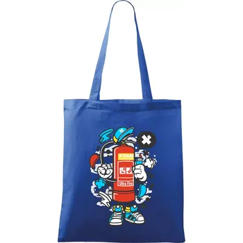 Nákupní taška Hasičňák - Taška bavlněná - 42 x 38 cm ( Královská modrá )