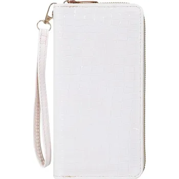 Peněženka Elegantní dámská peněženka s velkou kapacitou | dámská peněženka, peněženka na zip - Bílý