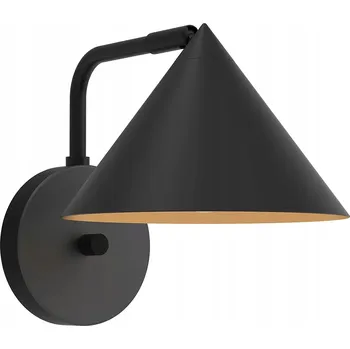 Nástěnné svítidlo Nástěnná lampa loft černá kónická kovová do ložnice obývacího pokoje Alora Mood