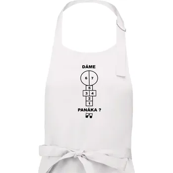 Kuchyňská zástěra Dáme panáka? - Dámská zástěra na vaření - Univerzální velikost ( Bílá )