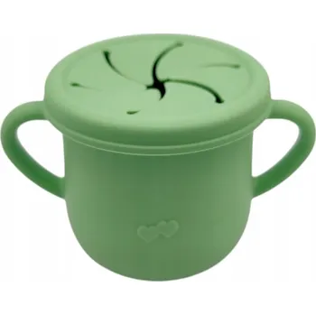 Hrneček "Niesypek" - Silikonový hrneček s úchyty a víčkem.
