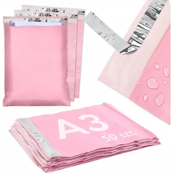 Obálka Kurýrní fóliová obálka Allbag růžová 310 x 420 mm 50 ks