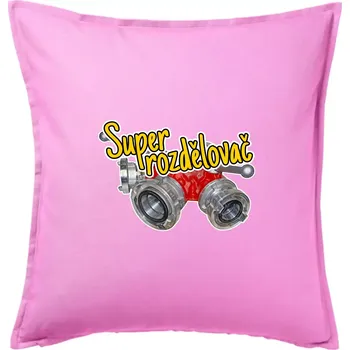 Polštář Super rozdělovač - Polštář 50x50 - 50x50 - Pouze potah ( Růžová )