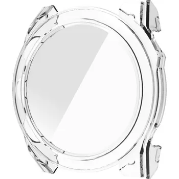 Příslušenství k chytrým hodinkám VSECHNONAMOBIL 91238 PC FULL COVER Plastový kryt se sklem pro Garmin Fenix 8 AMOLED 47mm průhledný