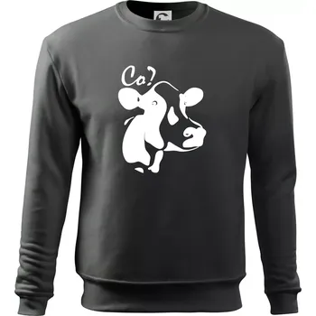 Pánská mikina Zmatená kráva - Mikina Essential pánská - S ( Tmavá břidlice (šedá se zeleným nádechem) )