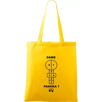 Dáme panáka? - Taška bavlněná - 42 x 38 cm ( Žlutá )