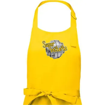 Kuchyňská zástěra Super béčkařka - Dámská zástěra na vaření - Univerzální velikost ( Žlutá )