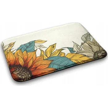 Koupelnová předložka Savá koupelnová předložka Slunečnice