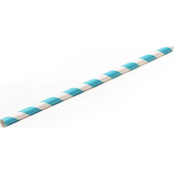 Jednorázové nádobí Bio Papírová Brčka "Přímořská atmosféra"