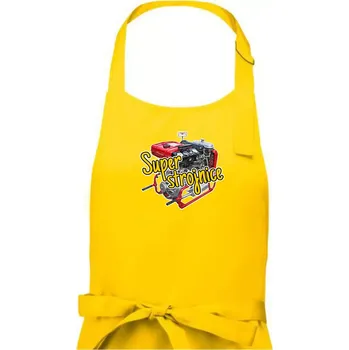 Kuchyňská zástěra Super strojnice - Dámská zástěra na vaření - Univerzální velikost ( Žlutá )