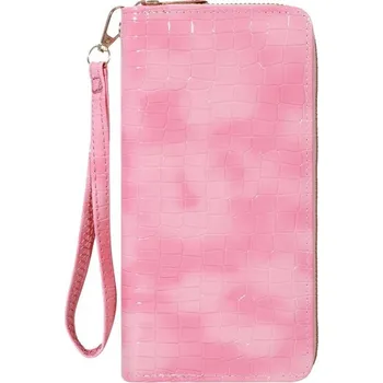 Peněženka Elegantní dámská peněženka s velkou kapacitou | dámská peněženka, peněženka na zip - Růžový