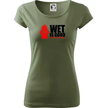 Dámské tričko Wet is good - Dámské triko Pure - S ( Khaki )