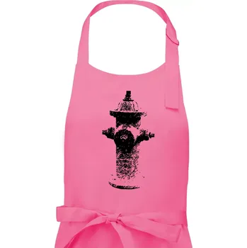 Kuchyňská zástěra Hasičský hydrant americký - Pánská zástěra na vaření - Univerzální velikost ( Růžová )