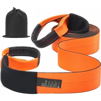 Tažné lano Tažné lano 9,1 m, nosnost 21092 kg, popruh s oky a ochrannými návleky