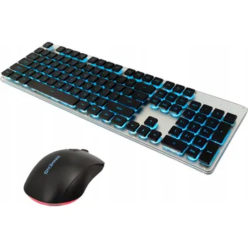 Myš Sada membránová klávesnice s podsvícením a optická myš 2400 dpi