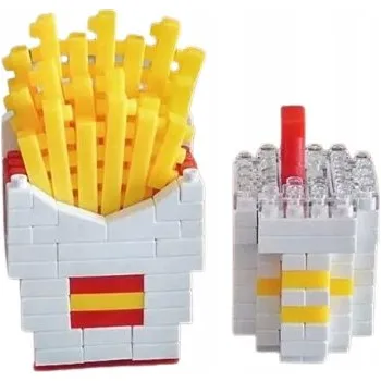 ostatní stavebnice Vtipná Dárek Stavebnice hranolek z rychlého občerstvení McDonald's