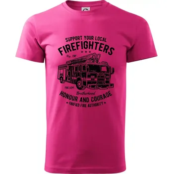 Pánská móda Fire Fighters Truck - Klasické pánské triko vyšší gramáže - XL ( Purpurová )
