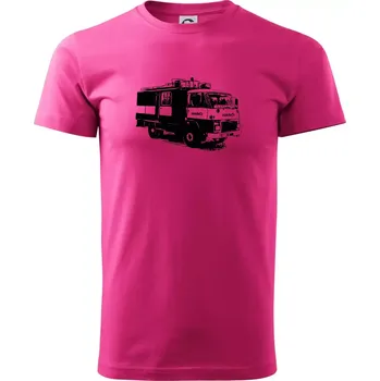 Pánská móda Hasičské auto Hasiči - Klasické pánské triko vyšší gramáže - XL ( Purpurová )