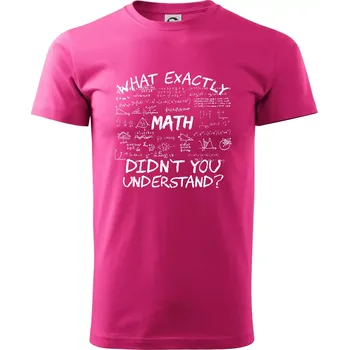 Pánská móda What exactly didnt you understand - Math - Klasické pánské triko vyšší gramáže - 2XL ( Purpurová )