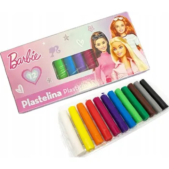 Modelovací hmota Plastelína 12 barev Barbie Majewski