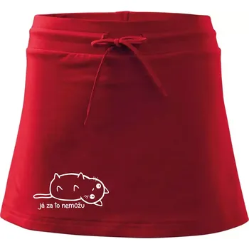 Dámské oblečení Já za to nemůžu - Sportovní sukně - two in one - S ( Červená )