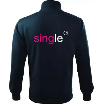 Pánská mikina Single nápis copyright - Mikina bez kapuce Adventure - XL ( Námořní modrá (velmi tmavá - téměř černá) )