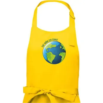 Kuchyňská zástěra Máme fakt jen jednu - Země - Pánská zástěra na vaření - Univerzální velikost ( Žlutá )