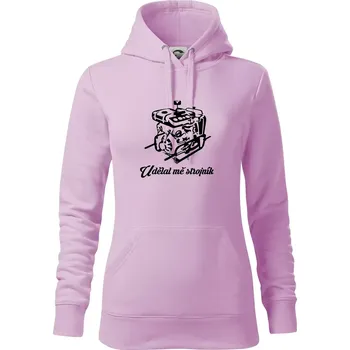 Dámská mikina Udělal mě strojník - Mikina dámská Cape s kapucí - L ( Orchid )