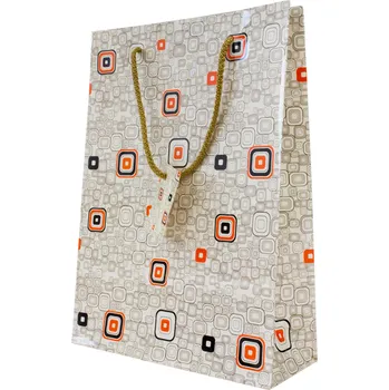 Dárková taška LAMINOVANÁ PAPÍROVÁ TAŠKA 24x8x32 cm DÁRKOVÁ S PROVAZOVÝM UCHEM