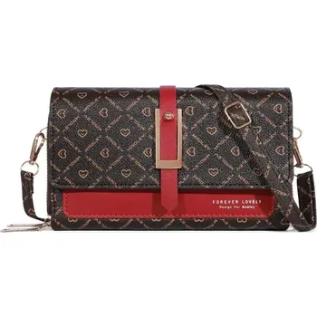 Peněženka Dámská crossbody peněženka s velkou kapacitou | dámská peněženka, malá kabelka - Červený