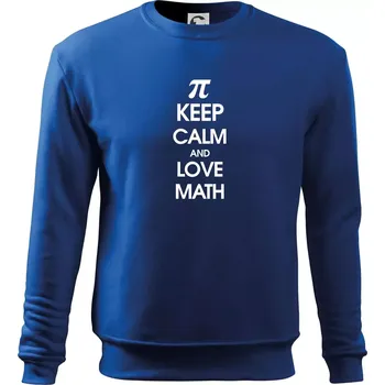 Chlapecké tričko Keep calm and love math - Mikina Essential dětská - 158 cm/12 let ( Královská modrá )