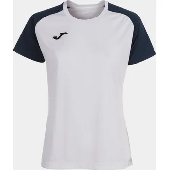 Dámské tričko Dámské/Dívčí sportovní tričko JOMA ACADEMY IV SHORT SLEEVE T-SHIRT WHITE NAVY Velikost: 14 (XS), Barva: WHITE-NAVY