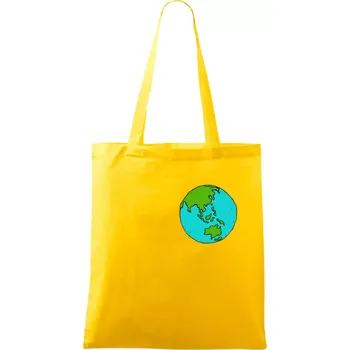 Planeta na prsu - Austrálie - Taška bavlněná - 42 x 38 cm ( Žlutá )