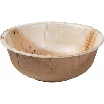 Kulatá miska z palmového listu 15x6,5 cm, 25 ks