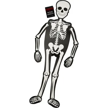 Talíř Ginger Ray Servírovací deska Kostlivec s pohyblivou hlavou a končetinami 150 x 130 cm