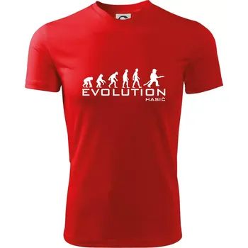 Evolution Hasič - Dětské triko sportovní (dresovina) - 158 cm/12 let ( Červená )
