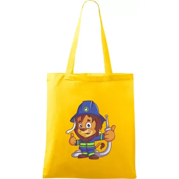 Hasič lvíček - Taška bavlněná - 42 x 38 cm ( Žlutá )
