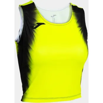 Dámský běžecký top JOMA ELITE XI TOP FLUOR YELLOW BLACK Velikost: 14 (XS), Barva: AMARILLO FLÚOR-NEGRO