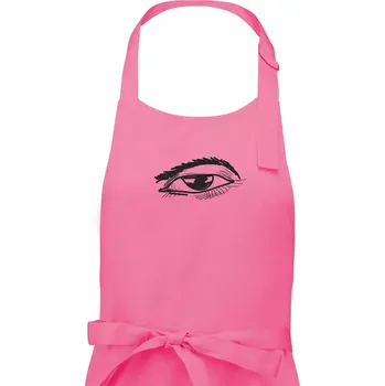 Kuchyňská zástěra Párovy motiv - oko přimhouřené - Pánská zástěra na vaření - Univerzální velikost ( Růžová )